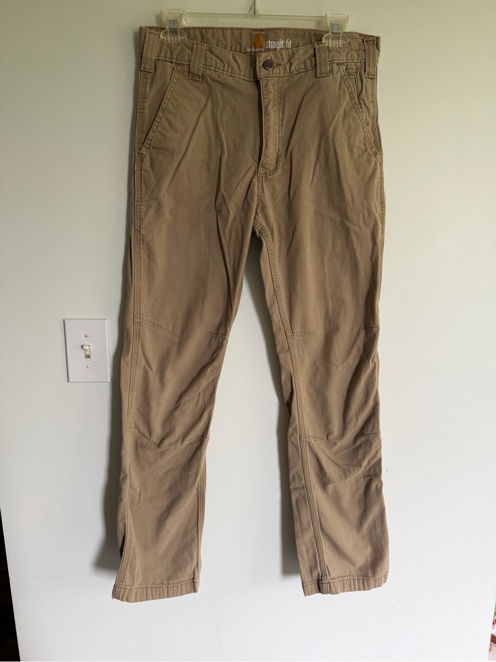 Carhartt Tan Straight-Leg Work Chinos Work Utility BarnCore Construction